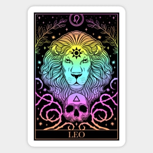 Zodiac sign tarot card Leo Magnet